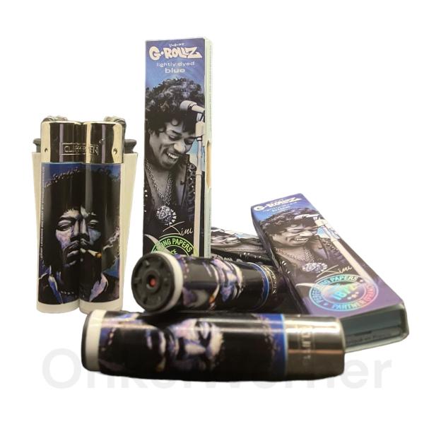 Jimi Hendrix Clipper Feuerzeug Optional mit Papers